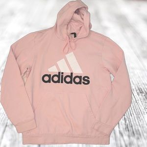 Womens Adidas pink hoodie. Size Large